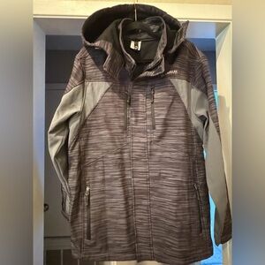 Magellan Outdoors Men's Dark Gray Performance Jacket Lined
Hooded Medium